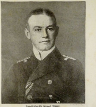 1917 - alter Druck - Korvettenkapitän Konrad Albrecht